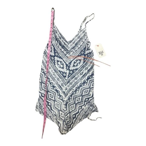 NWT Billabong Keep Dreamin Blue Print Romper Size M Festival Boho - Picture 7 of 10